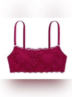 NWT Victoria’s Secret The Love Cloud Collection Lace Plain Neck Lounge Bra